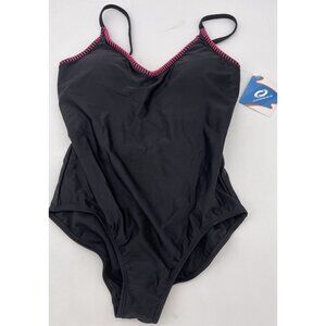 O'RAGEOUS Junior Womens Swimsuit Black. Size Small